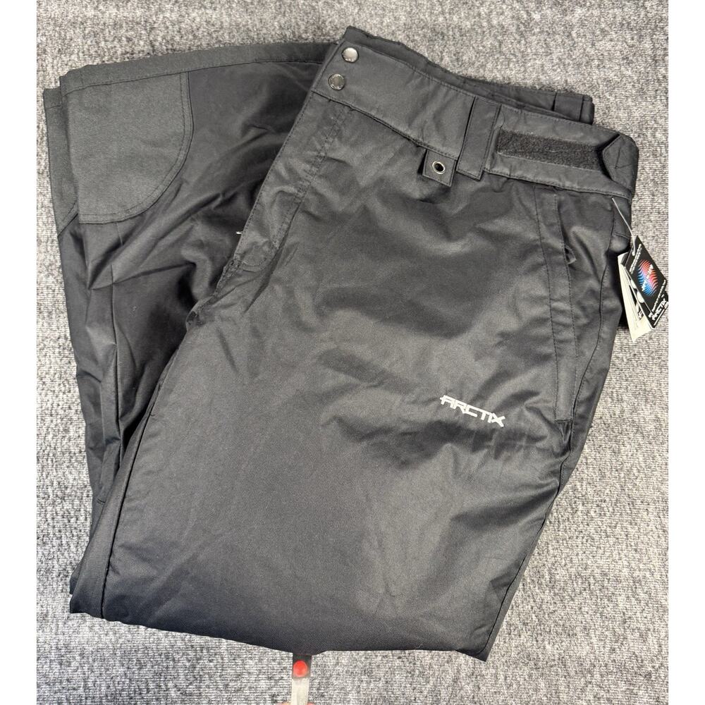 Womens Arctix Regular Fit Polyester Black Waterproof Snow Pants Size 3X